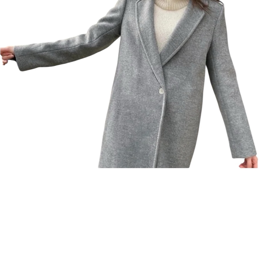 Babaton Light Gray Trench Coat